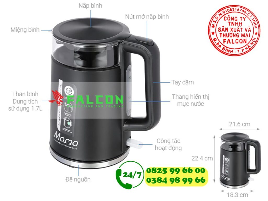 ấm siêu tốc khách sạn chuyên dụng