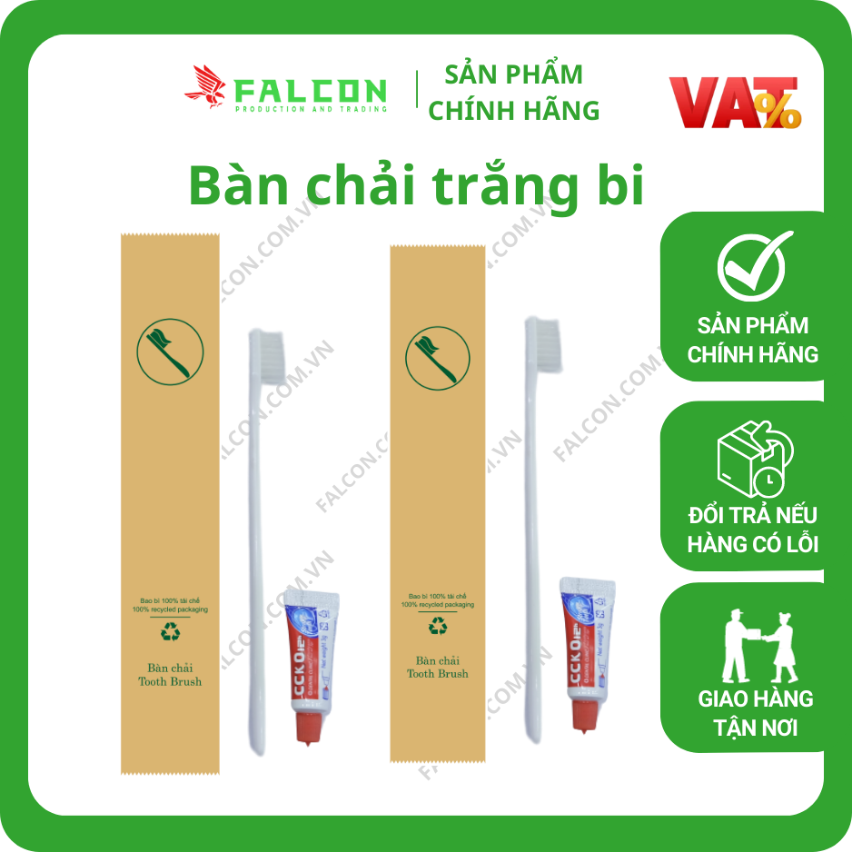 Bàn chải trắng bi cao cấp khách sạn 