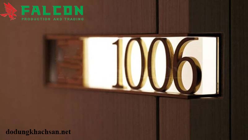 Thiết kế biển số phòng tinh tế và sang trọng