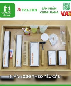 Bộ combo amenities gỗ tre đóng hộp giấy thân thiện môi trường cao cấp