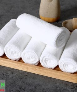 Khăn trắng khách sạn chất liệu cotton 100%
