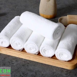 Khăn trắng khách sạn chất liệu cotton 100%