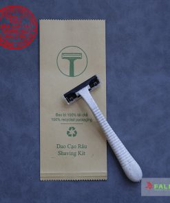 Dao cạo râu lúa mạch khách sạn đóng túi kraft nâu thân thiện với môi trường