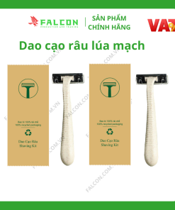 Dao cạo râu khách sạn đóng túi kraft nâu thân thiện với môi trường