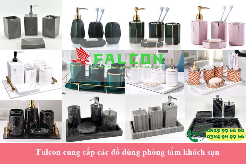 Bộ đồ dùng khách sạn resin chuyên dụng