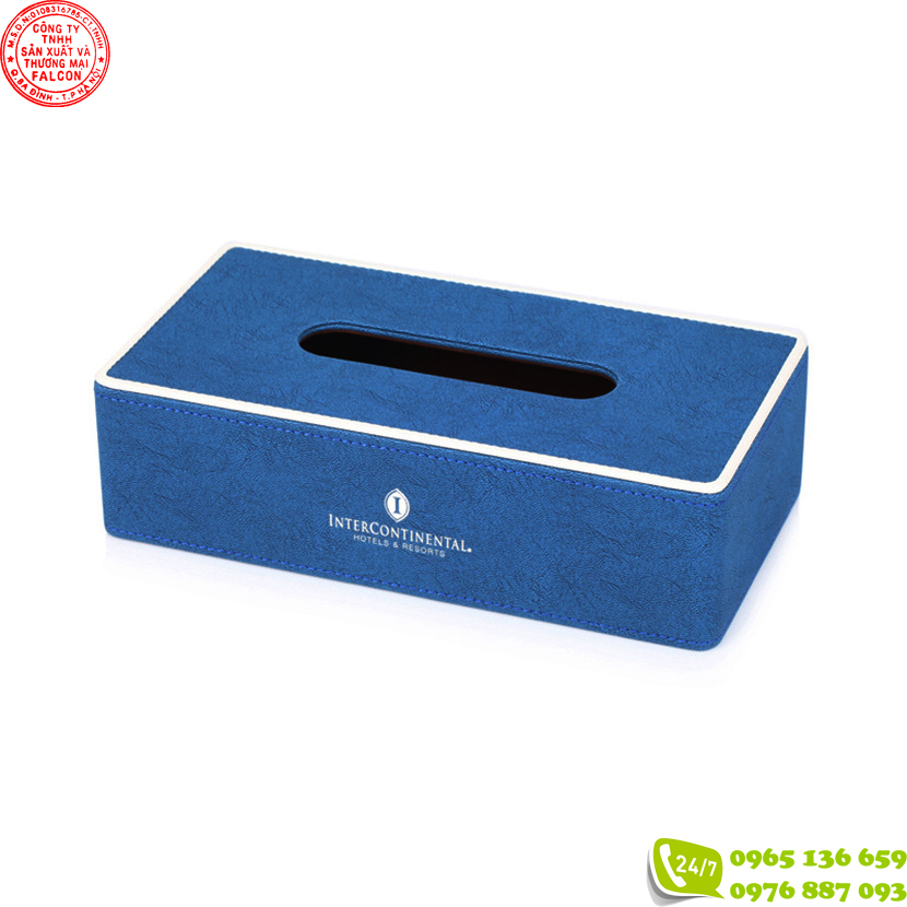 hop-dung-giay-khach-san-boc-da Hộp đựng giấy bằng da hình chữ nhật