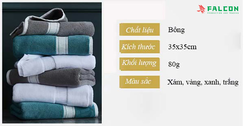 Khăn mặt bông khách sạn