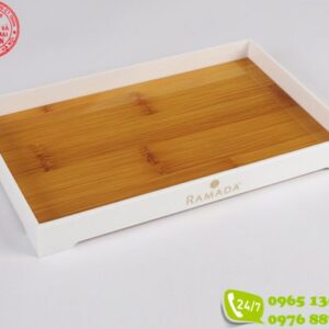 Khay đựng bộ đồ resin khách sạn
