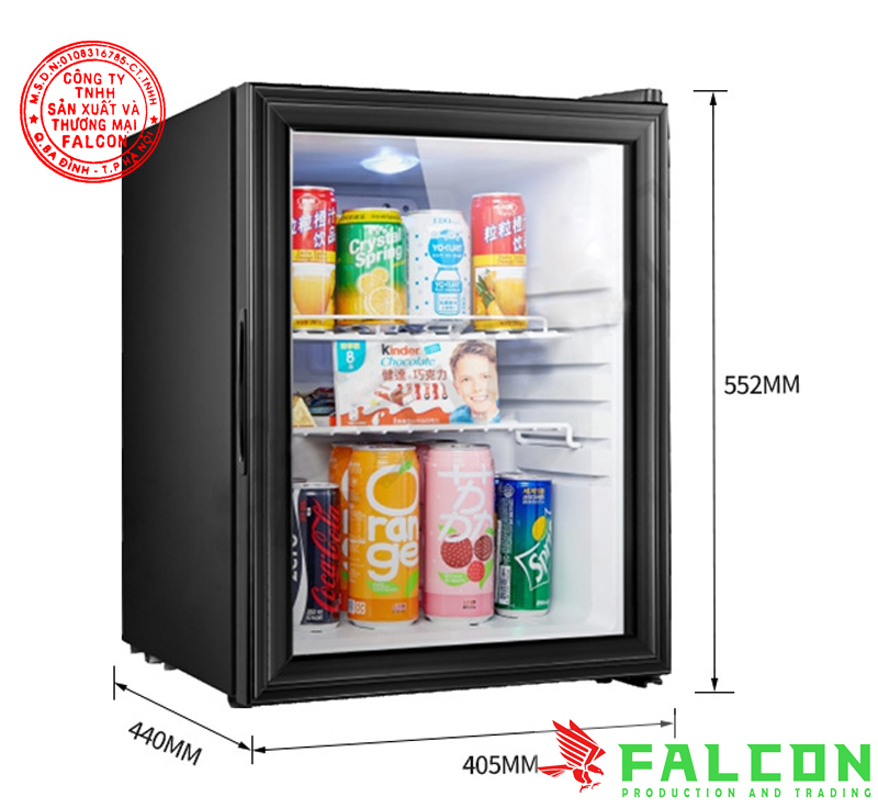 minibar khách sạn cánh kính