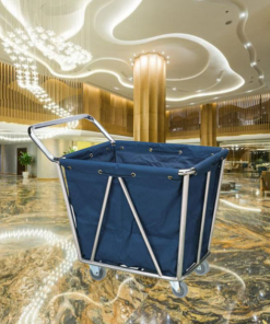 Xe đựng đồ dơ khách sạn inox giá rẻ
