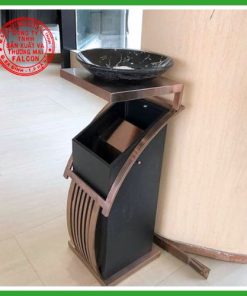 Được thiết kế chất liệu inox cao cấp, phủ nano, có khay gạt tàn phía trên mang lại sự tiện lợi cho khách