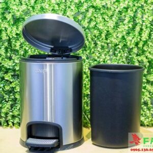 Thùng rác khách sạn đạp chân inox