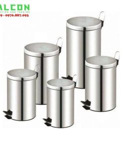 Thùng rác khách sạn đạp chân inox