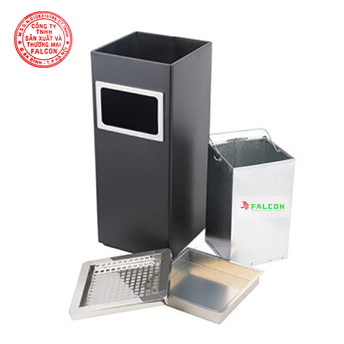 Thùng rác sảnh inox gạt tàn