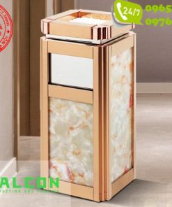 Thùng rác sảnh khách sạn đá hoa cương