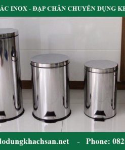 thùng rác inox đạp chân
