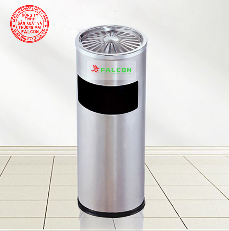 Thùng rác sảnh inox gạt tàn