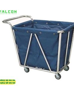 Xe để đồ dơ vải inox khách sạn