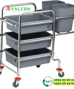 Xe đẩy dọn dẹp vệ sinh cao cấp