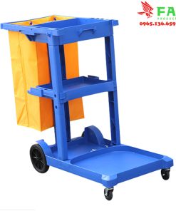 Xe dọn vệ sinh khách sạn 3 tầng túi vải
