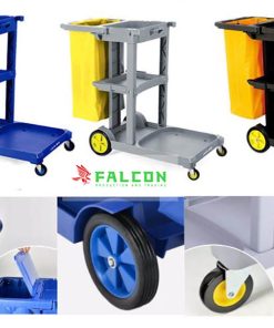 Xe dọn vệ sinh khách sạn 3 tầng túi vải