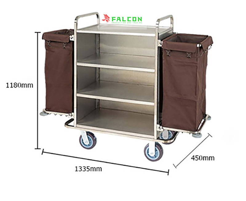 Kích thước xe dọn buồng phòng khách sạn